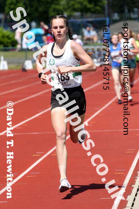 Womens under-20s 1500 metres, 2021 Northern Senior and Under-20s Champs., Leigh. Photo: David T. Hewitson/Sports for All Pics